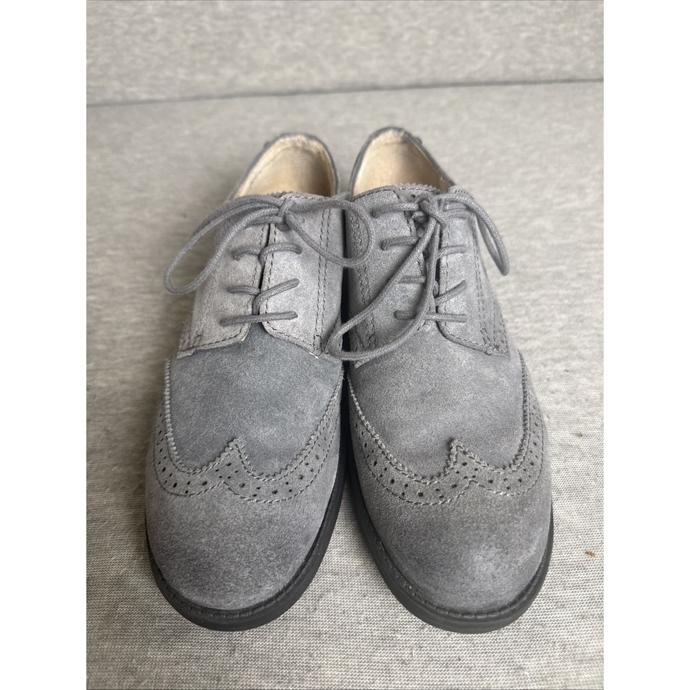 Sam Edelman 8.5M Womens Gray Leather Suede Irving Oxford Lace-up Shoes - Picture 2 of 12